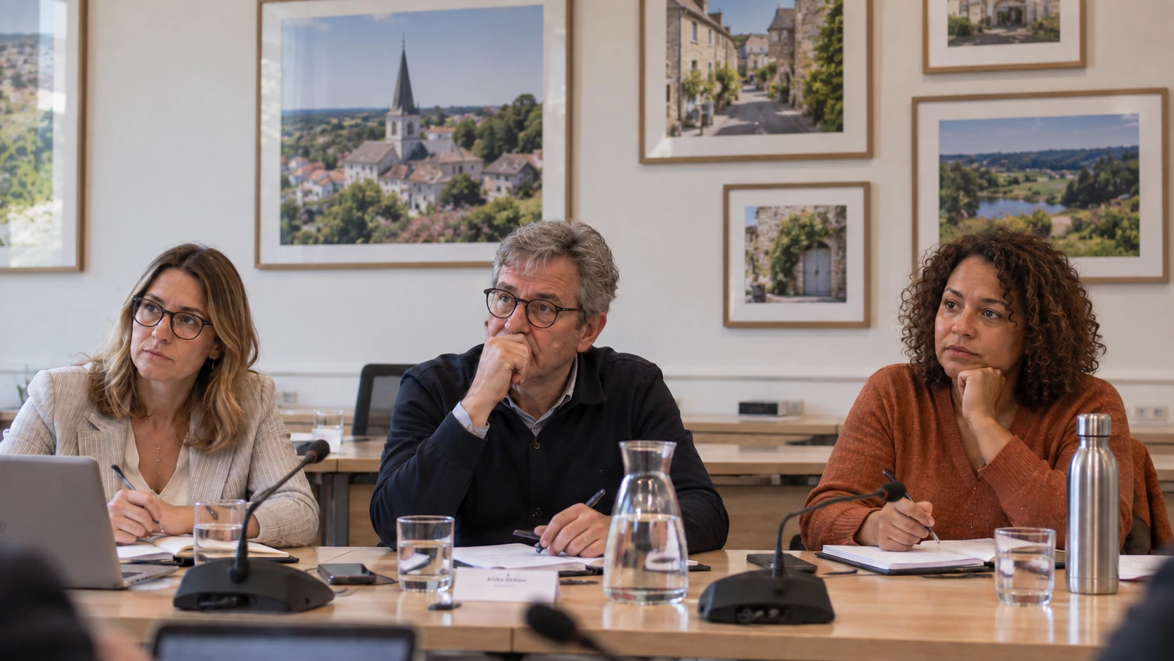 Élu·es participant à une séance du conseil municipal